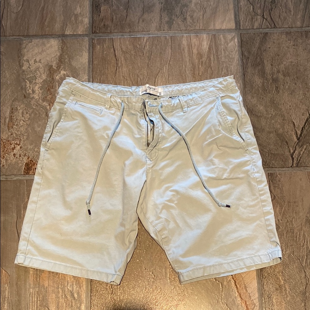 CELIO Men’s Light Blue Drawstring Shorts